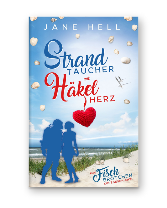 Strandtaucher mit Häkelherz